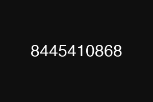 8445410868